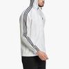 Adidas Striped Logo Print Sports Training Hooded Jacket Men Jackets White HE4320