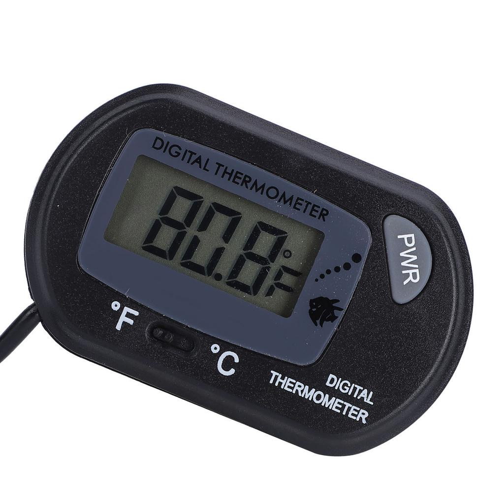 LCD Digital Aquarium Thermometer Convenient Large Clr Screen Fish Thermometer