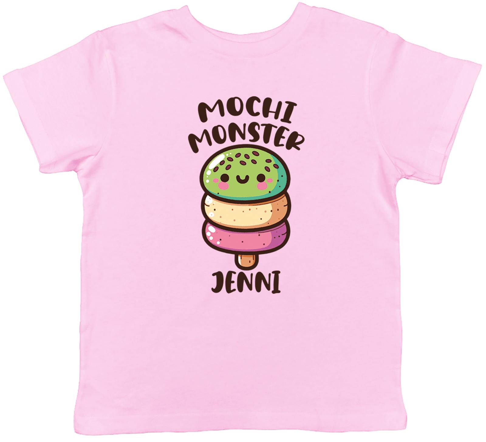 Personalised Mochi Monster Kids T-Shirt Japanese Ice Cream Childrens Boys Girls 100