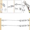 1Set 5m Wire Rope Cable with Hooks Kit DIY Tool Accessory Household for Plant Curtain Outdoor Chandeliers Tool