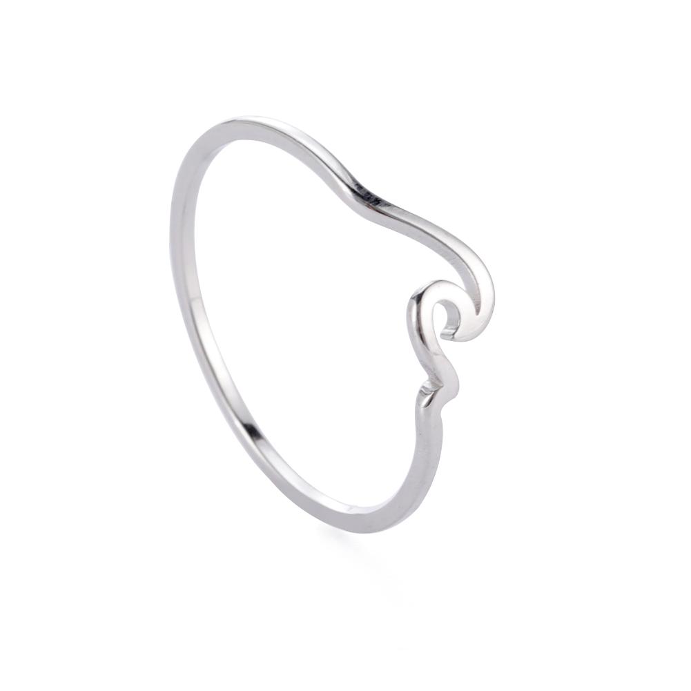 

Cazador Simple Fashion Irregular Wave Dating Ring Couple Rings for Women Men Stainless Steel Jewelry Wedding Gifts 2025 Trend 10