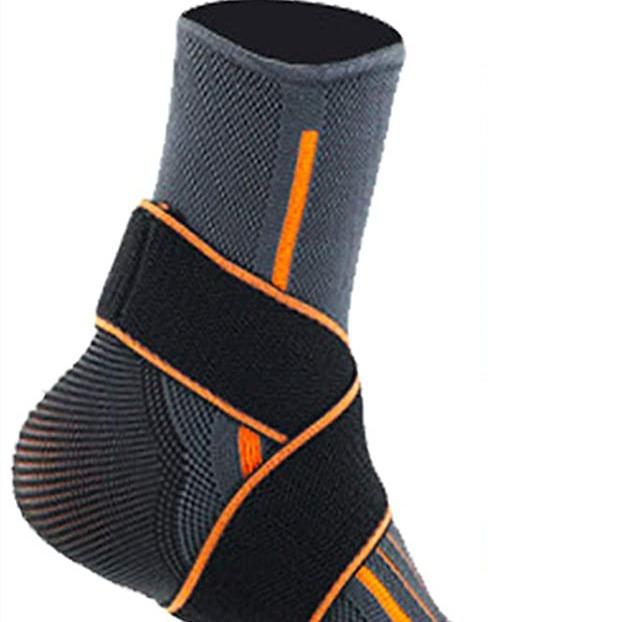 

Nylon Pressurized Strap Ankle Guard Four-sided Elastic Knitted Breathable Neck Cover Anti-sprained Football Running Tool M