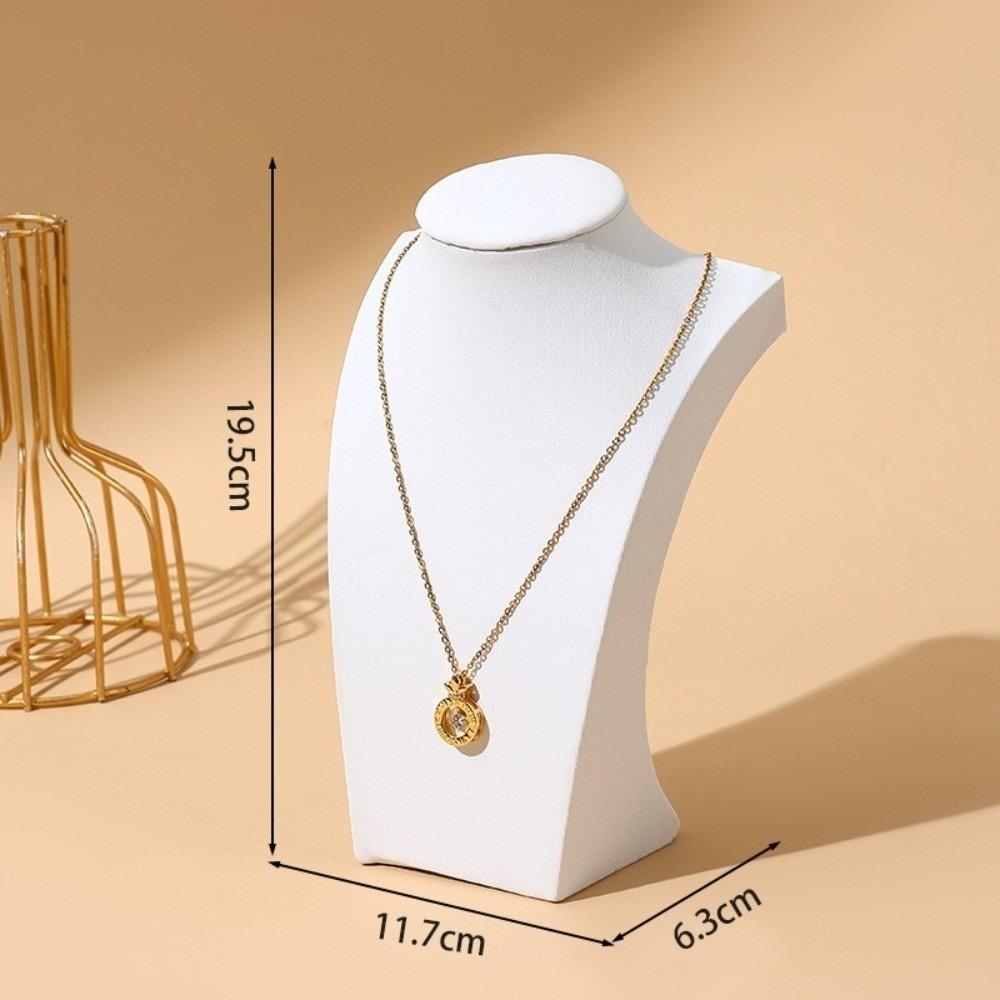 Human Shape Necklace Display Stand Velvet Cloth Ornament Holder Jewelry Show Rack  Home Showcase