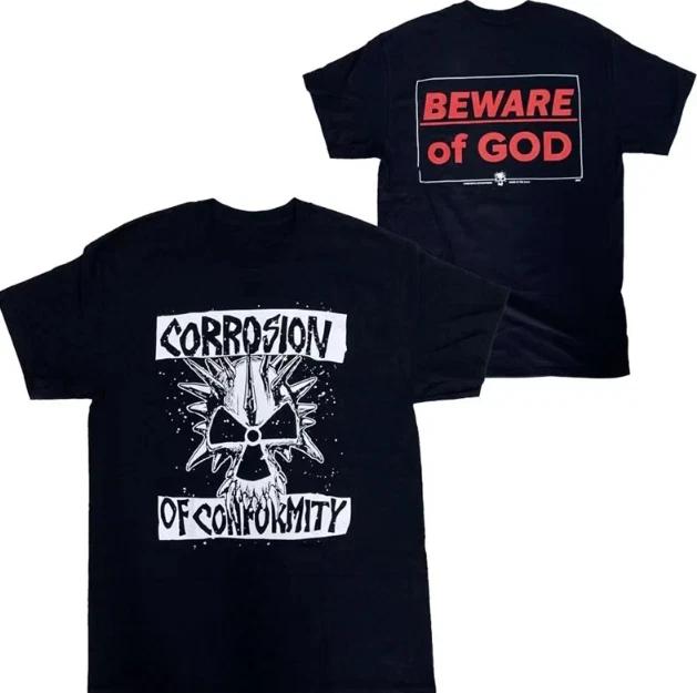 Vtg Corrosion Of Conformity Band Album Cotton Black All Size Shirt 4XL