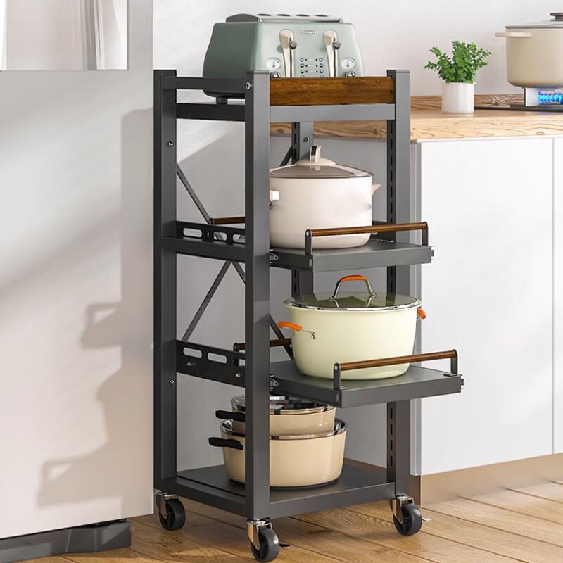 

Yunshuang Pull-Out Pot Rack Storage Organizer