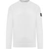Logo Patch Crew Neck Long Sleeve Sweatshirt Men Sweatshirt Gray 811561241-V0160