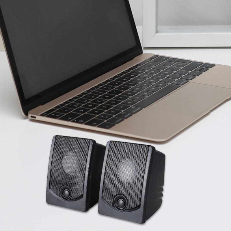 USB Desktop Speaker Computer Speaker Clear Sound, User Friendly Operation & Strong Vibration Subwoofer for Clear Output