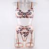 Multi-Color Embroidered European & American Sexy Temptation Lingerie Set