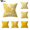 New Nordic Geometry Gelb Kissenbezüge Modern Fashion Abstrakte Kunst Kissenbezug Sofa Auto Couch Dekorative Wurfkissen 45x45cm