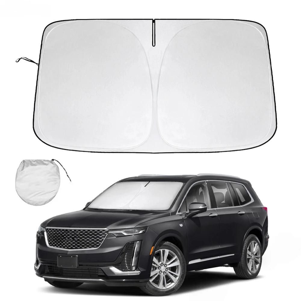 Windshield Sun Shade for Cadillac XT6 2020 2021 2022 2023 Accessories Window Shade Foldable Sunshade Protector Blocks UV Rays