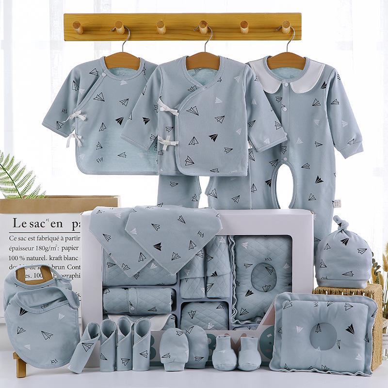 Pure Cotton Newborn Baby Gift Box: Spring To Autumn Essentials