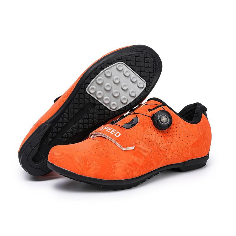 Unisex Cycling Shoes Road Mountain Bike Indoor Trainer Hard Sole Locking Clip-in Pedal Compatible