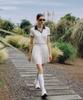 OBER GOLF Summer Essential Pleated Skirt (White)