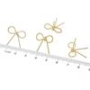 Copper Batch Thread Winding Bow Tie Adhesive Bead Earrings Making Craft