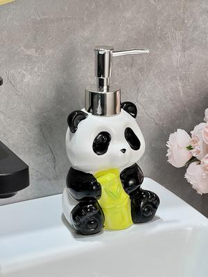 Panda Ceramic Hand Wash Bottle Toilet Shower Gel Laundry Detergent Press Dispensing Bottle Soap Dispenser Bathroom Accessories