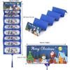 1/3pcs Christmas Cash Gift Card Holder 10 Grid Dollar Bill Cardboard Divider Holiday Party Supplies Game Cards Festive Money Bag