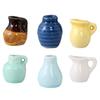 Mini Ceramic Vase Refrigerator Magnet 3D Miniature Plants Flower Vase Fridge Magnet Home Office Kitchen Locker Decoration