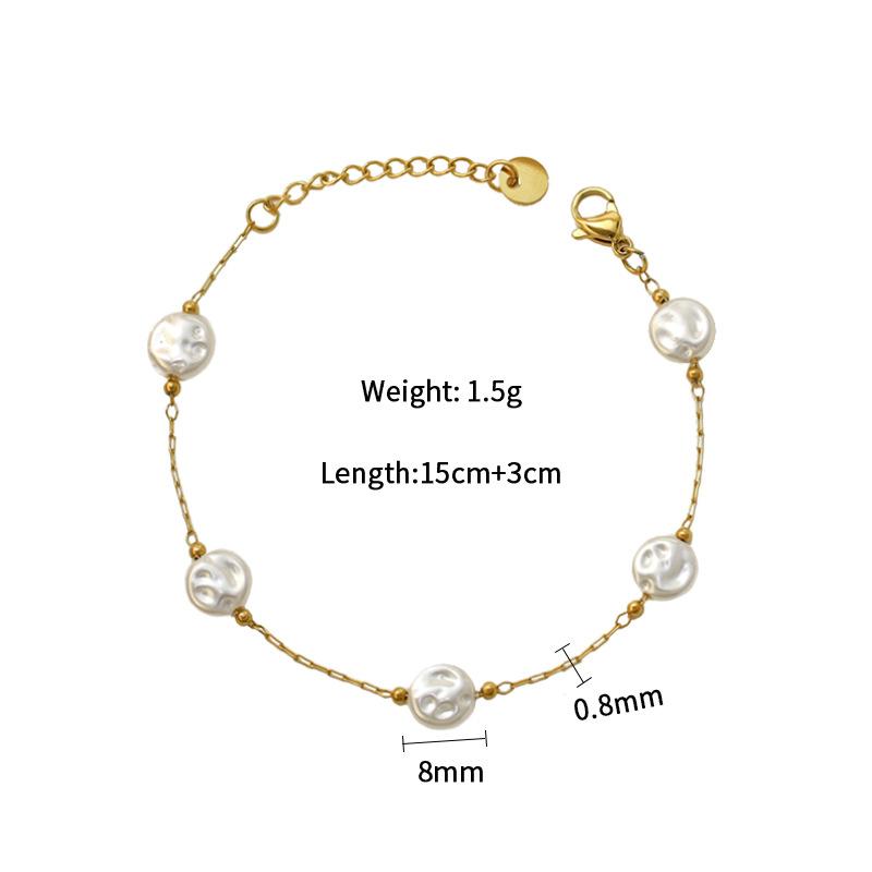 

Нержавіюча сталь Персоналізований Високоякісний Популярний Незмивний Текстурований Круглий Бісерний Намисто Браслет Набір Елегантні Аксесуари