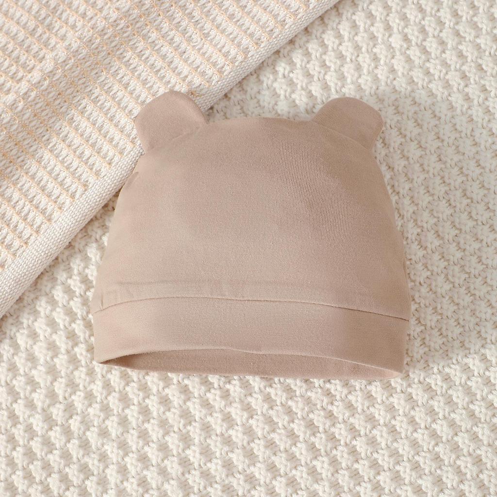 Moda 4 Colori 0-9 Mesi Neonato Orsetto Set Completo 4 Pezzi Autunno Tuta a Manica Lunga+Pantaloni+Cappello+Calzini Tuta Casual per Bambino Vestiti Regalo