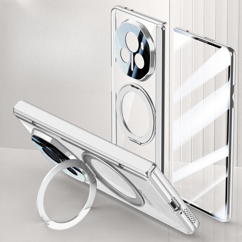 

Подходит для мобильного телефона Honor Magic V3 Чехол Пленка Встроенный Противоударный Вращающийся Кронштейн Полностью закрывающий Шарнир Пружинный Креативный Чехол Honor Magic V3