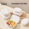 Talos Crisper Box, with Divided Compartments, Leakproof Seal Food Storage Container, for Baby Meals Fruits And Picnic Snacks