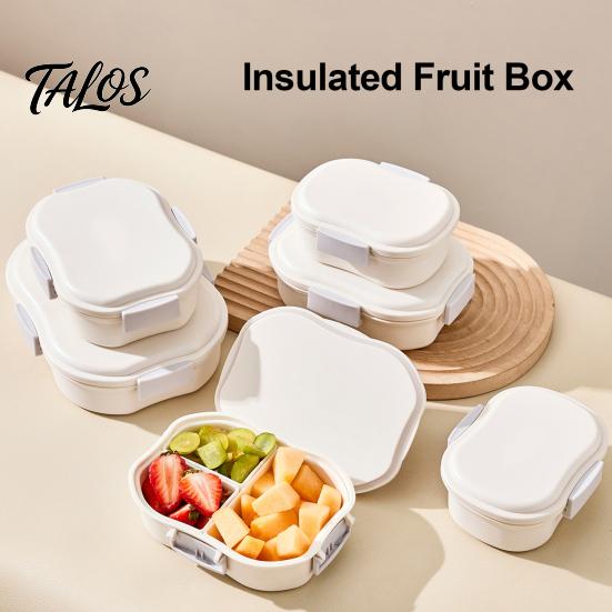 Talos Crisper Box, with Divided Compartments, Leakproof Seal Food Storage Container, for Baby Meals Fruits And Picnic Snacks