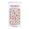Herbst 3D Ahornblatt & Kaki Nagellack Aufkleber