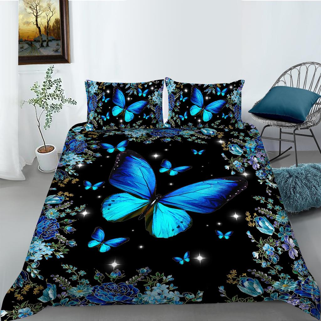 Bettwäsche-Set für Zuhause, 3D-Digitaldruck, Daunenbettbezug, Einzelbett, Doppelbett, AU-King-Size-Schlafzimmerbettwäsche, Heimdekoration
