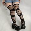 Strap-On Knee Socks Summer Thin Sexy Jk Black Silk Subculture White Pure Desire Socks Women'S Knee Socks Y2K