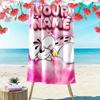 Custom Name Diddl Print Beach Towel, Large Soft Quick Dry Towel for Beach Camping Swimming_xia