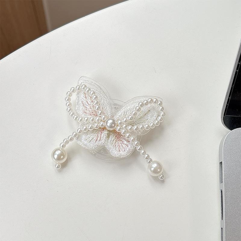 

Pearl Butterfly Bow Tie, Mobile Phone Airbag Bracket, Pasted Retractable Desktop, Stable Support For Watching Dramas, Xiaoqing Fresh Air