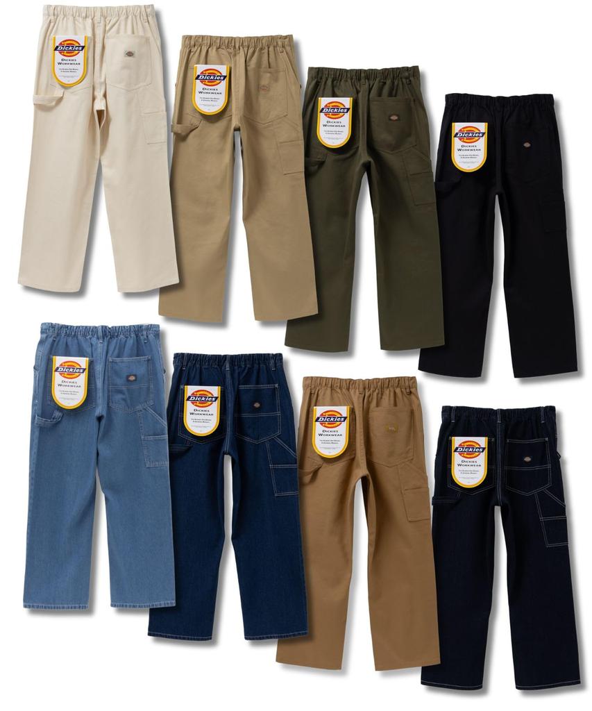 Dickies Men's 100% Cotton Painter Pants with Elastic Waist, Easy-Drawstring, Beige (Size L)