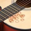 uxcell Set of Guitar Nuts Guitar Jack Socket Bronze for Bass Guitars 5-Piece & Washers, M9, Input/Output Nuts, Color,