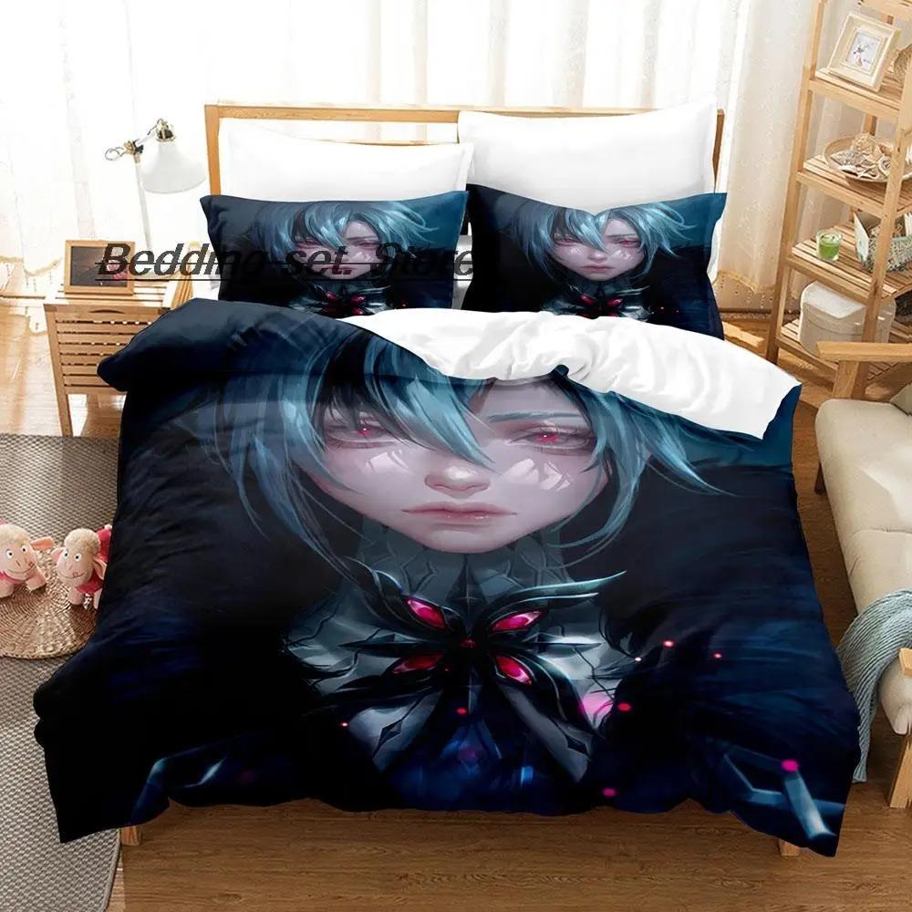 Comfortable Anime Print Bedding Set With Duvet Cover And Pillowcases Single Twin Full Queen King Sizes For All Ages
