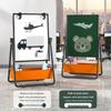 Foldable Double-Sided Magnetic Whiteboard with Mobile Stand for Home, Children's Teaching, and Conferences
