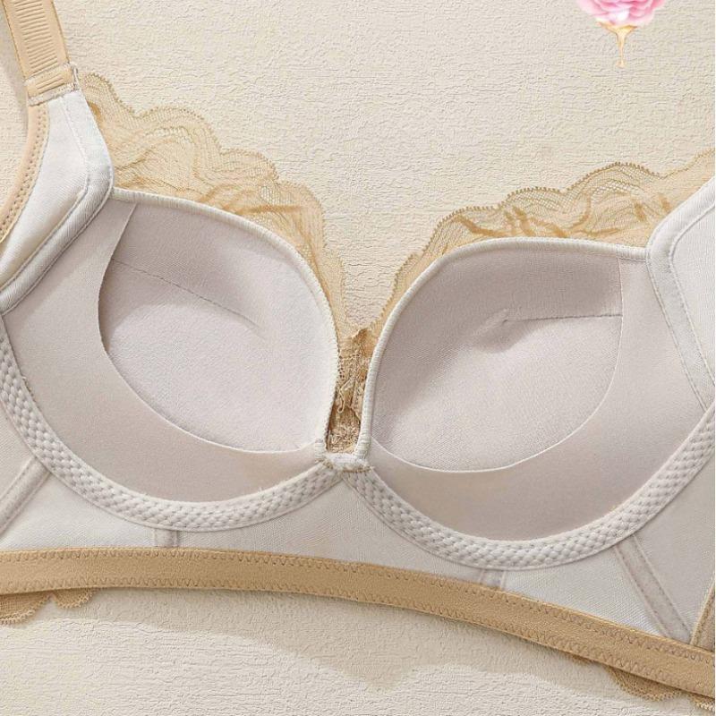 Women French Style Sexy Lace Push Up No Underwire Bra