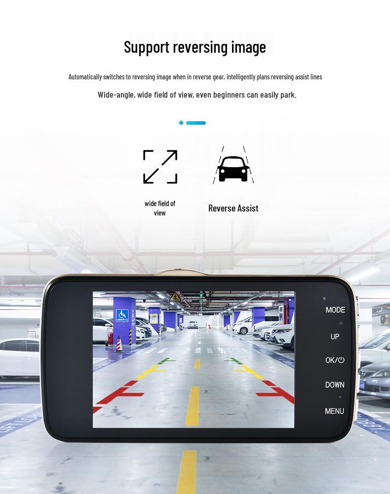 

New Cross-Border Metal Dual Lens Dash Cam HD 1080p with Front and Rear Cameras
