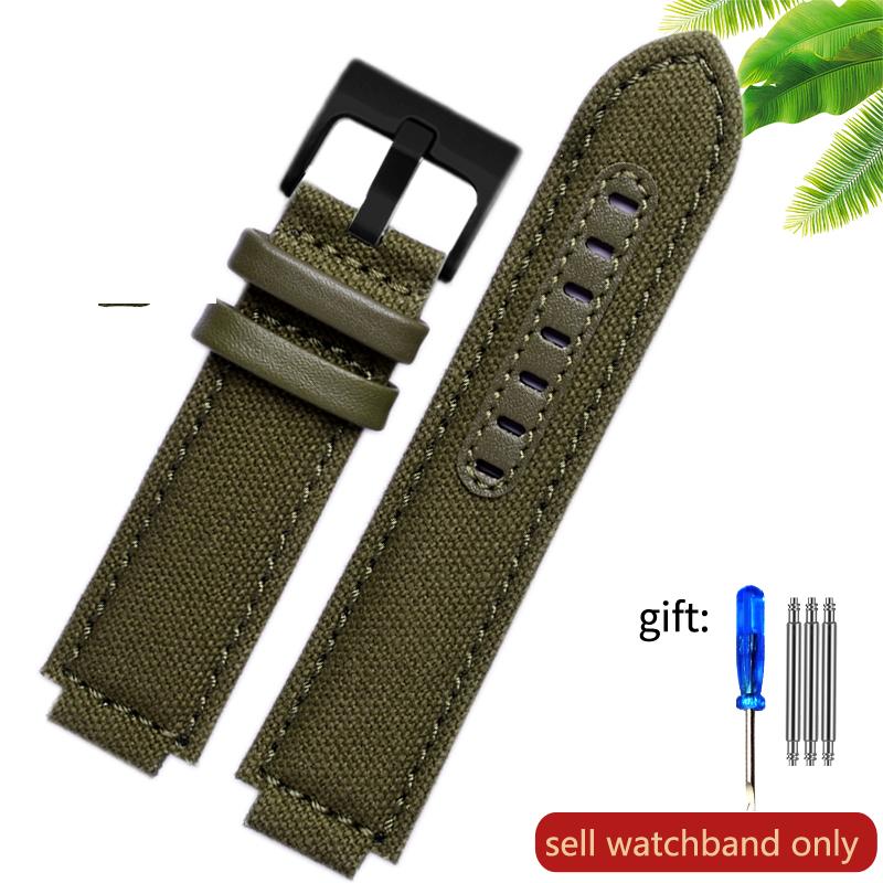Nylon Watch Strap for Timex  Watchband T2n739 T2n720 T2n721 Waterproof Outdoor Watch Band 24*16mm