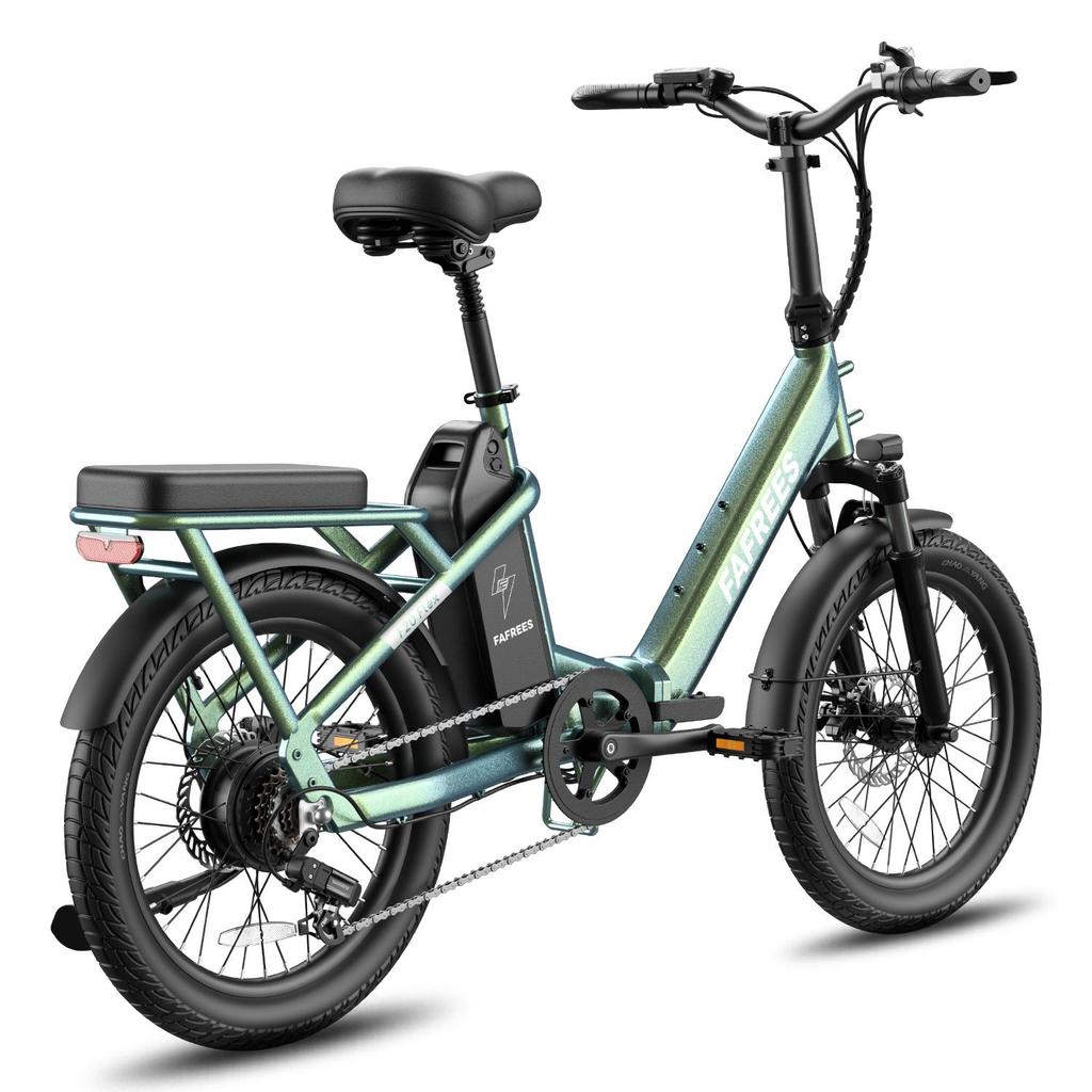 Fafrees Bicicletta Elettrica Pieghevole Flex 20" Motore 250W Bicicletta Elettrica da Città Con Mini Divano 36V 25Ah Display LCD 7 Velocità Carico Massimo 140kg