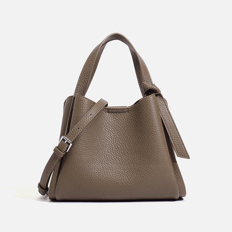 Women's bag 2025 autumn new style basket bag, bucket handbag, large capacity, commuter fashion versatile shoulder crossbody bag