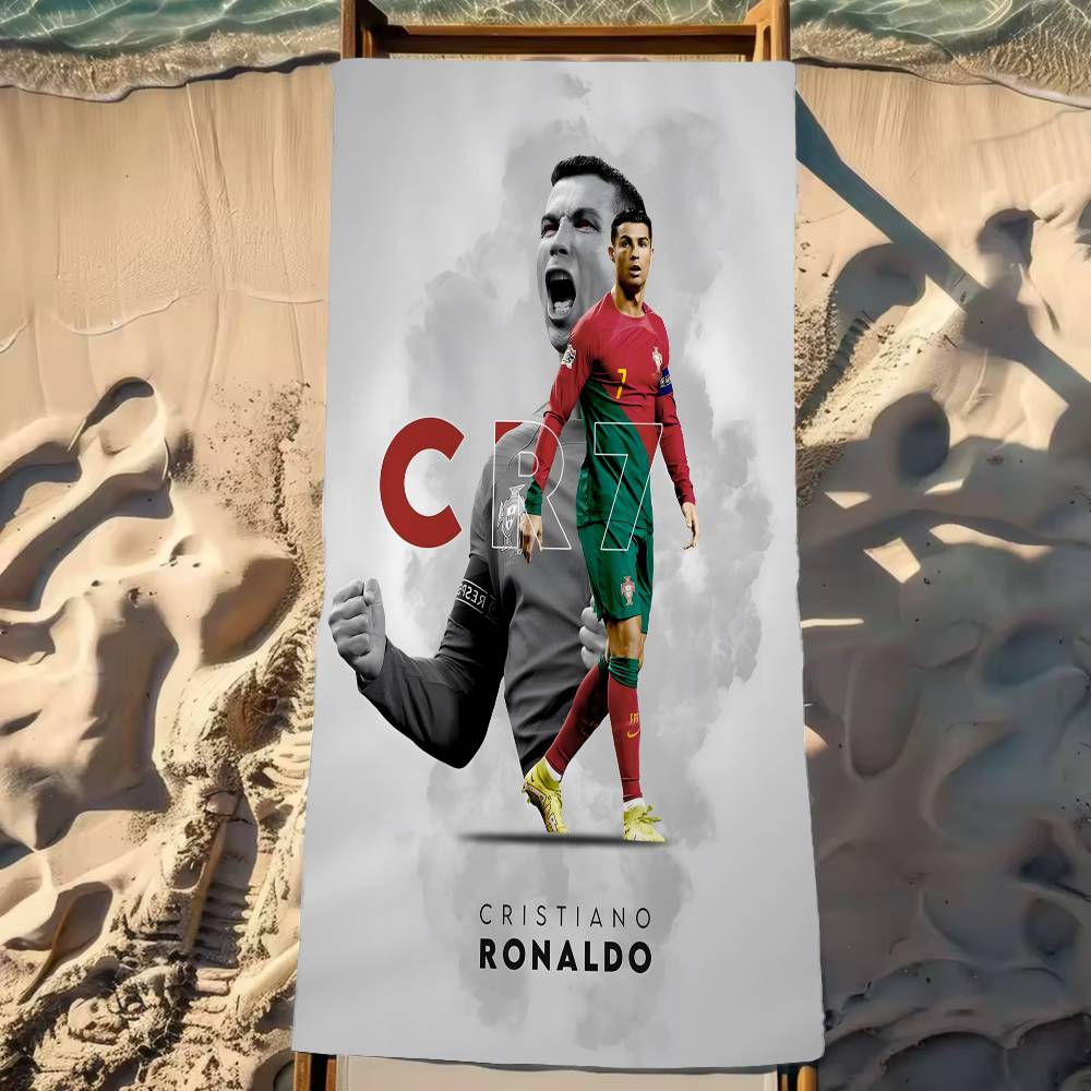 C-Cristiano R-Ronaldo CR-7 Asciugamano da Spiaggia in Microfibra Assorbente Asciugatura Rapida Morbido Yoga Nuoto Resort Arrampicata su Montagna Asciugamano