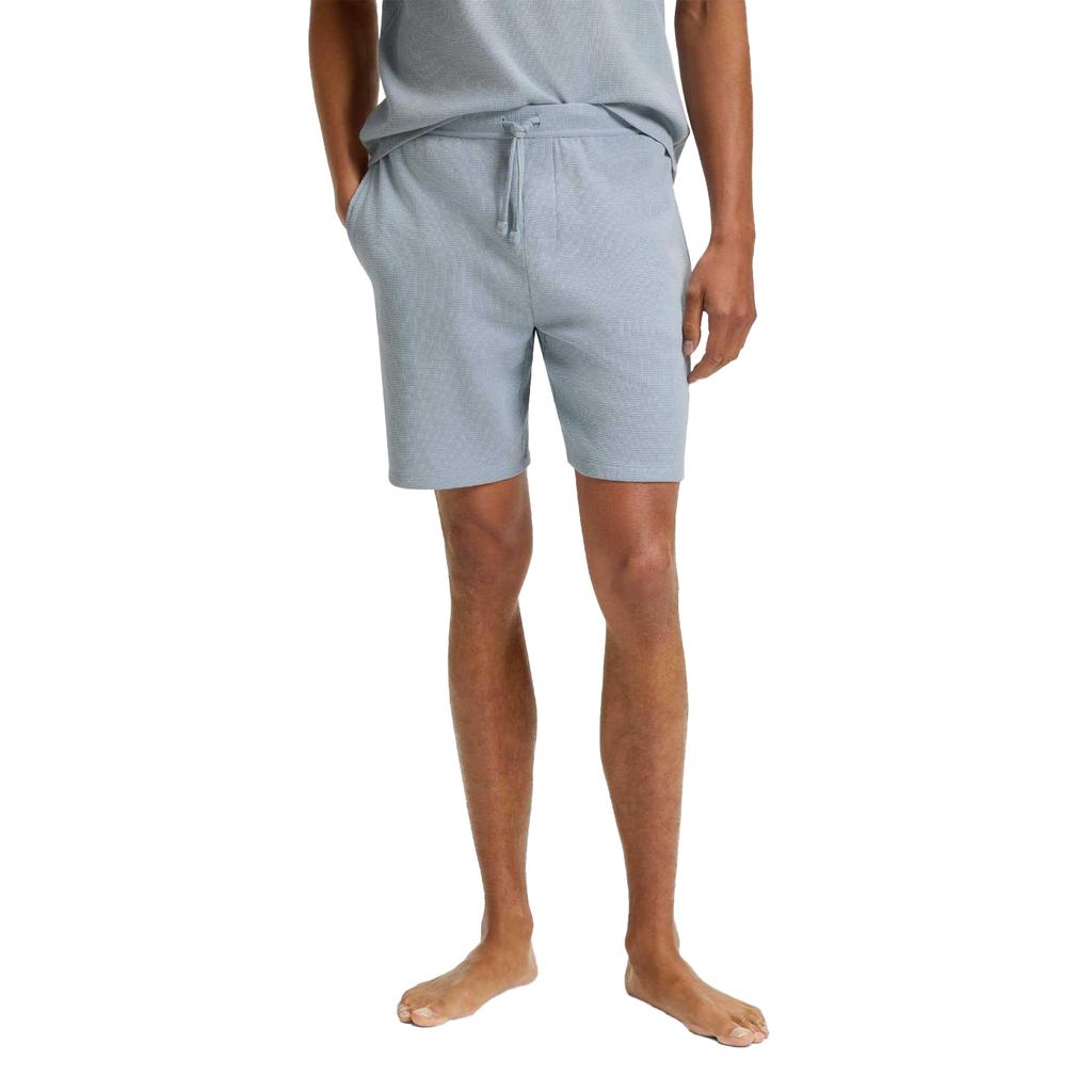 Boss Mens Waffle Embroidered Logo Pyjama Shorts