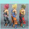 Dragon Ball Son Goku Manga Figurine PVC Colorée avec Design de Dommages de Combat Pour Collection