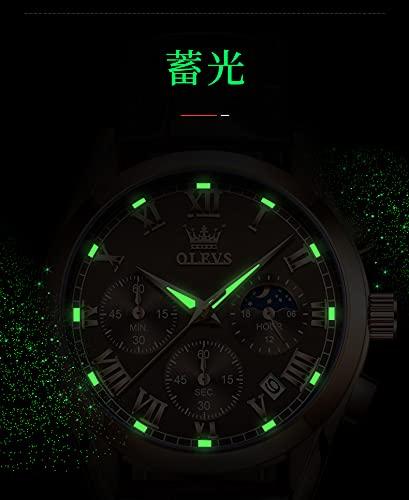 OLEVS Men's Watch - Stylish Business Watch with Waterproof Calendar Display and Luminous Design. A Great Gift for Men.