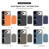 Kompatible magnetische Carbonfaser-Handyhülle mit Kartenhalter für Apple iPhone 17 Pro Max/16/15 Kevlar-Schutz.