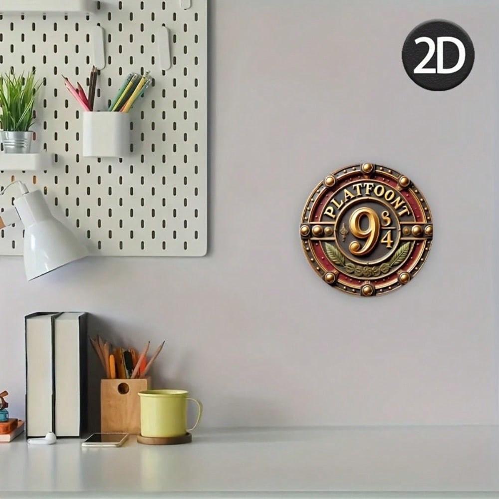 Flat Metal Sign Hanging Wall Art Decor for Living Room Home Ornament Vintage Tin Plate