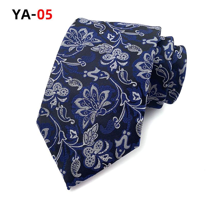 Cozy Up 3,15"(8 cm) Modische gestreifte Paisley-Krawatte für Herren, karierte Blumenkrawatte für Hochzeit