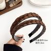 2pc Vintage Wig Twists Braid Hairband with Toothed Anti-skid Hair Bands for Women Girls Korean Retro Headband  Accessories
