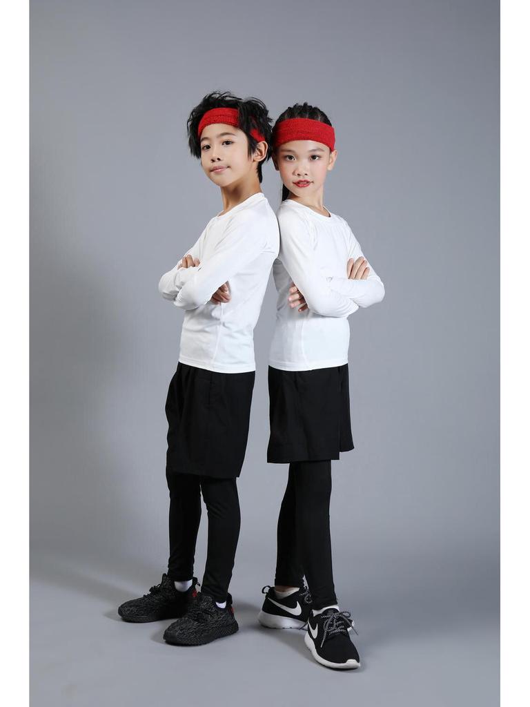 Speedy Kids' Compression Sports Suit: Quick-Drying Basketball & Football Training Gear for Spring and Autumn