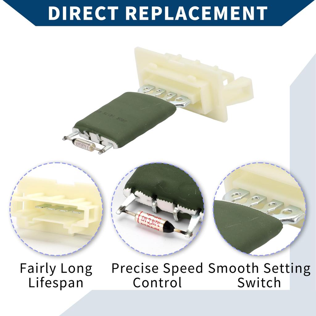 Hihaha No. 6001547488 HVAC Blower Motor Resistor/Inner Heater Blower Resistor for Dacia Duster 2010-2017/Durable/1 Piece